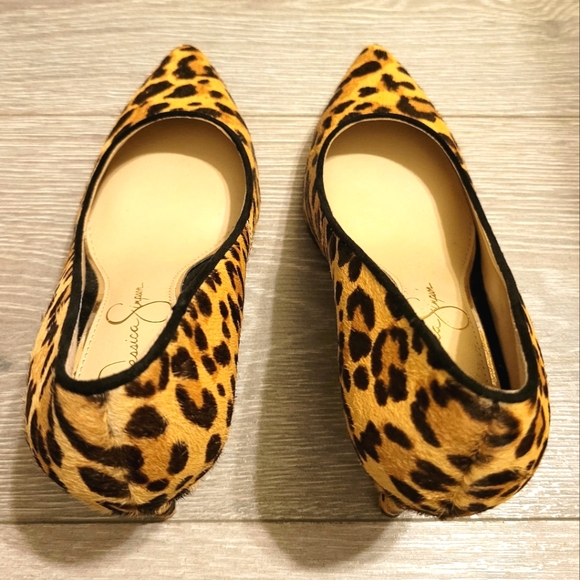 Jessica Simpson | Tanysha2 | Leopard Print | Calf Hair | Pointed Heel | Size 6 M - Picture 6 of 9
